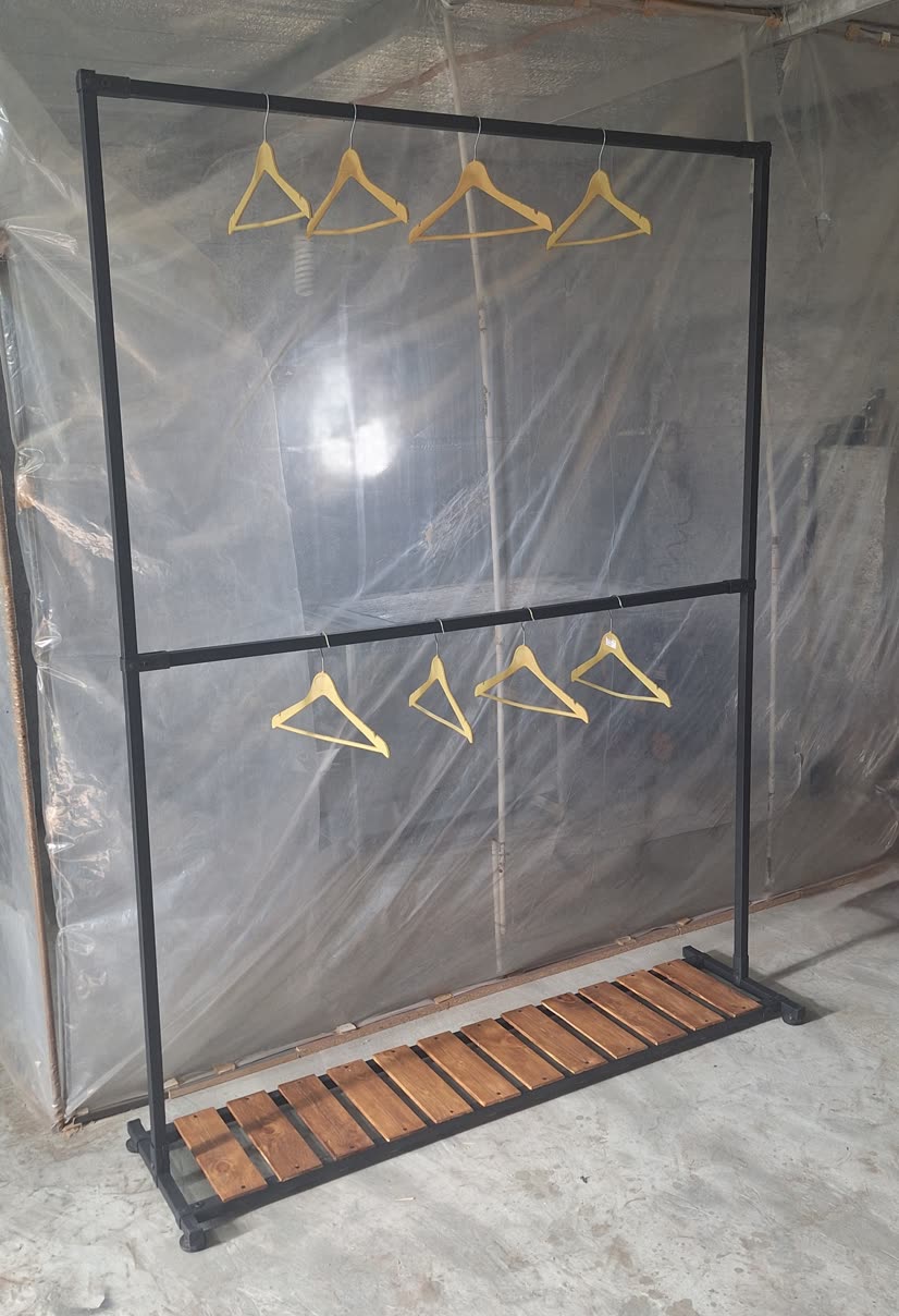 رگال لباس چوب و فلزی